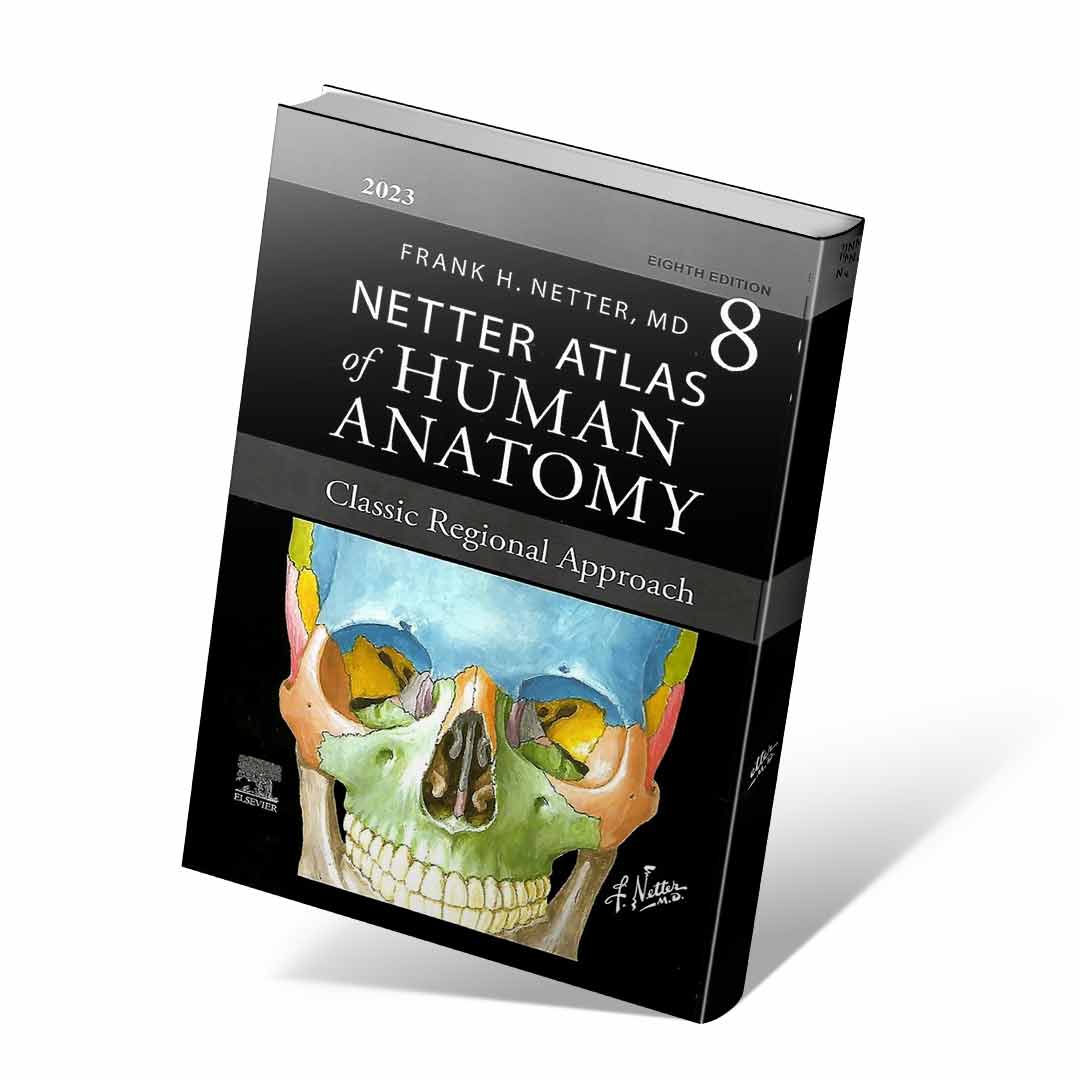 اطلس آناتومی نتر Atlas Of Human Anatomy Netter 2023 (کاغذ گلاسه همراه با قاب )