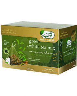 دمنوش کیسه ای چای سبز و سفید مهرگیاه